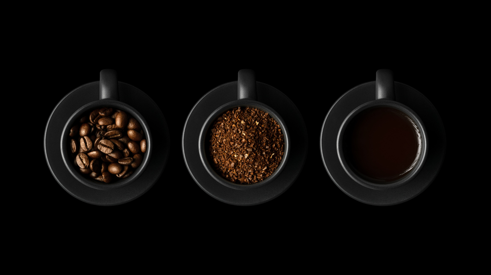 Café Barista art grain de café